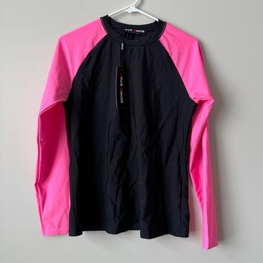 Jack Smith Neon Pink/ Black Rash‎ Guard
